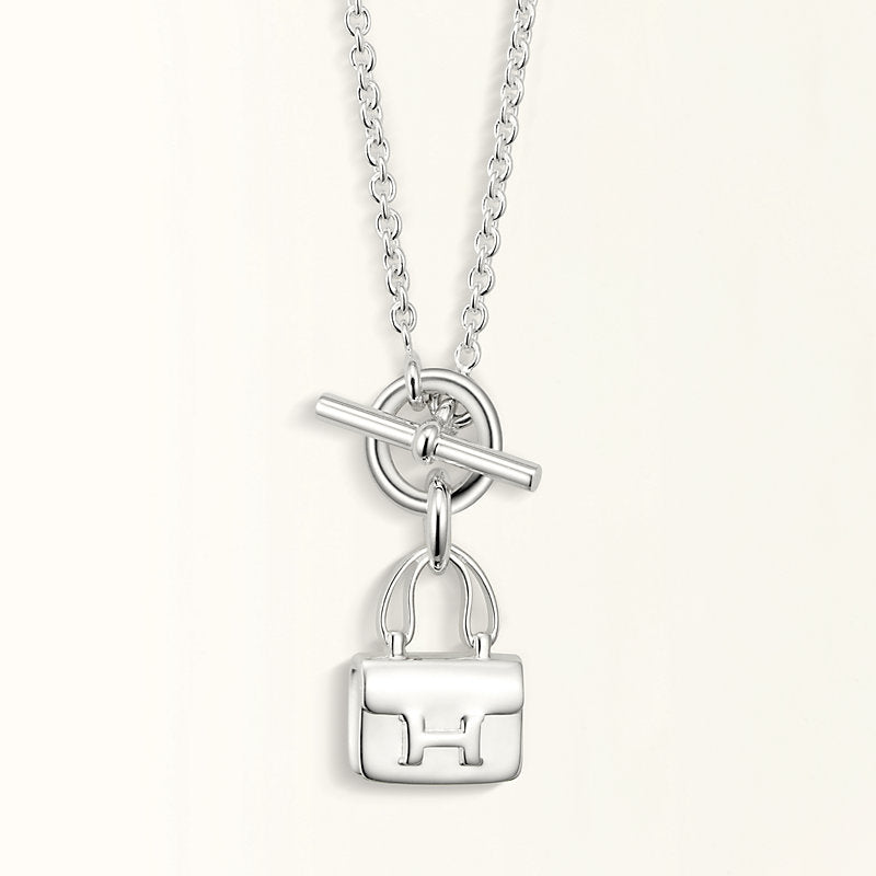 [Avelora]POP H PEDANT SILVER NECKLACE