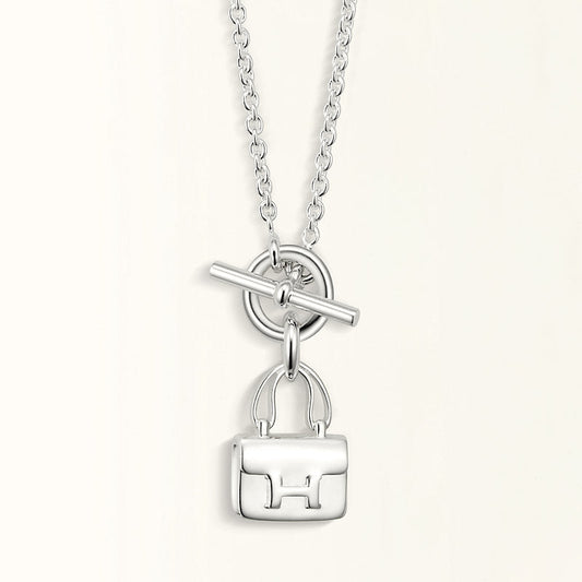 [Avelora]POP H PEDANT SILVER NECKLACE