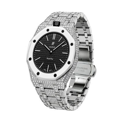 [Avelora]Royal Oak Pop Exclusive Bioceramic Case & Bioceramic Strap Full Diamond