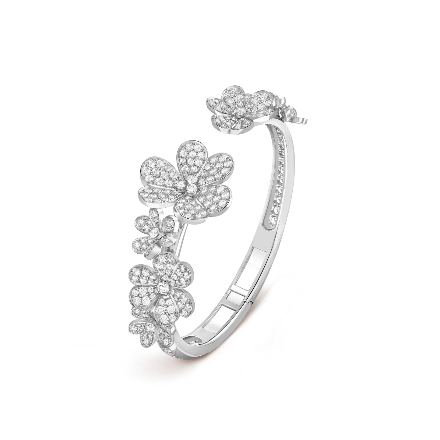 [Avelora]LUMINOUS BLOSSOM OPEN BANGLE