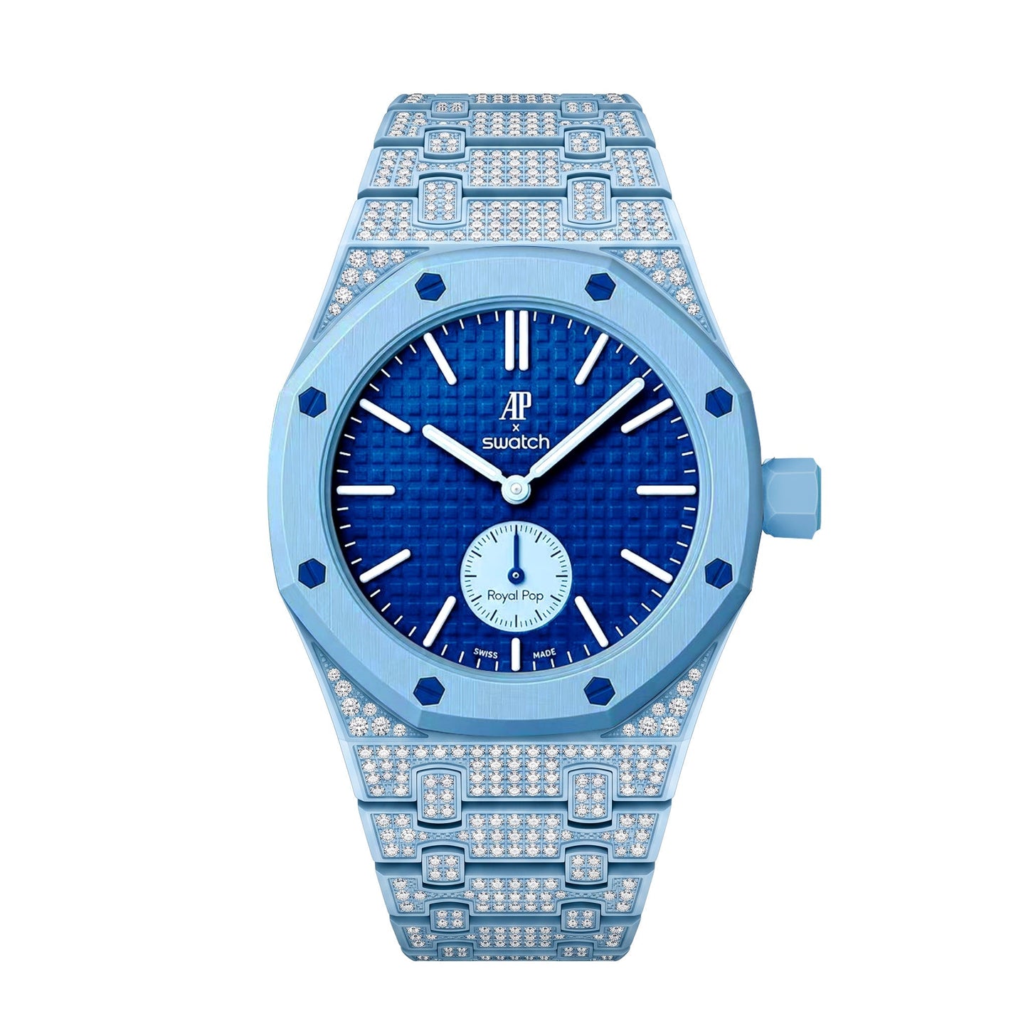 [Avelora]Royal Oak Pop Exclusive Bioceramic Case & Bioceramic Strap Full Diamond