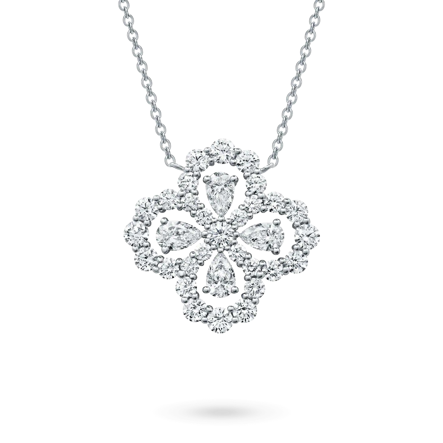 [Avelora]LOOP NECKLACE FULL MOTIF DIAMOND 16MM MULTIPLE COLORS