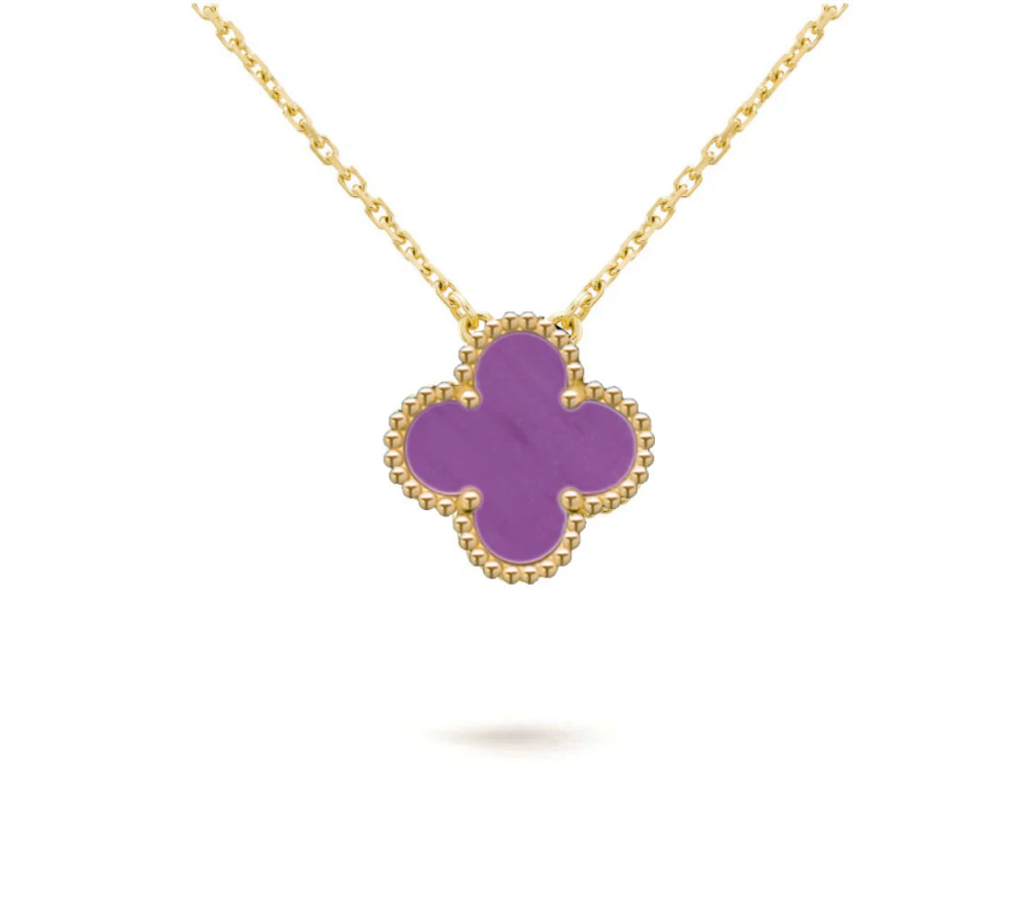 [Avelora]15MM CLOVER FLOWER PENDANT NECKLACE COLLECTION