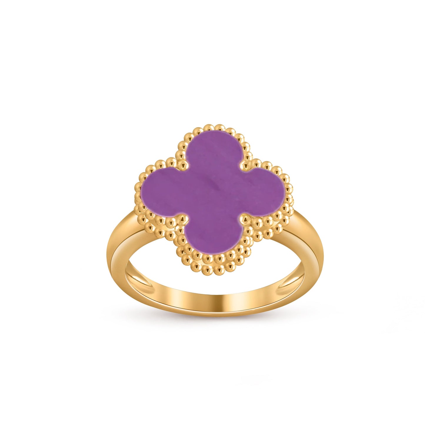 [Avelora]LUCKY CLOVER VINTAGE GOLD RING COLLECTION