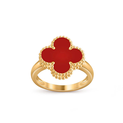[Avelora]LUCKY CLOVER VINTAGE GOLD RING COLLECTION