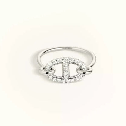 [Avelora]RONDE SMALL SILVER DIAMOND RING