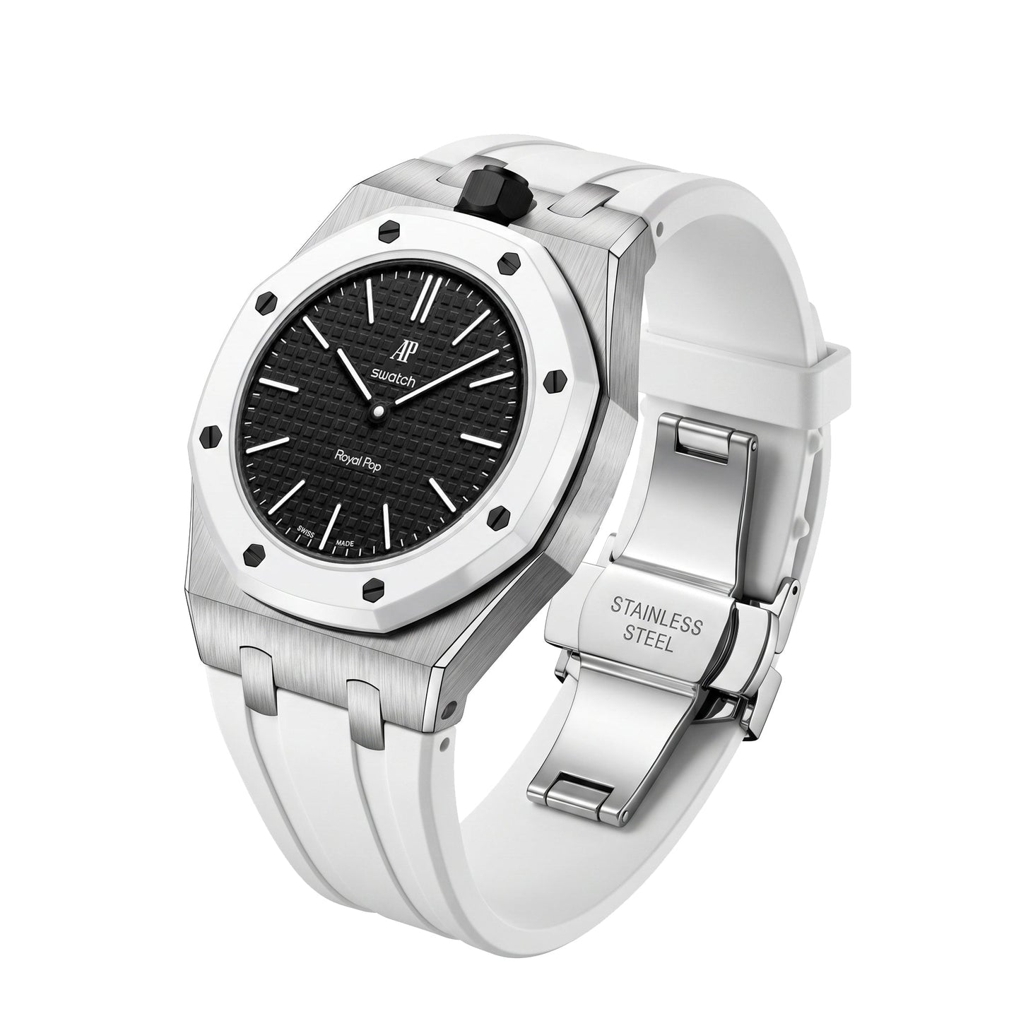 [Avelora]Royal Oak Pop Exclusive Steel Case & Silicone Strap With Cradle