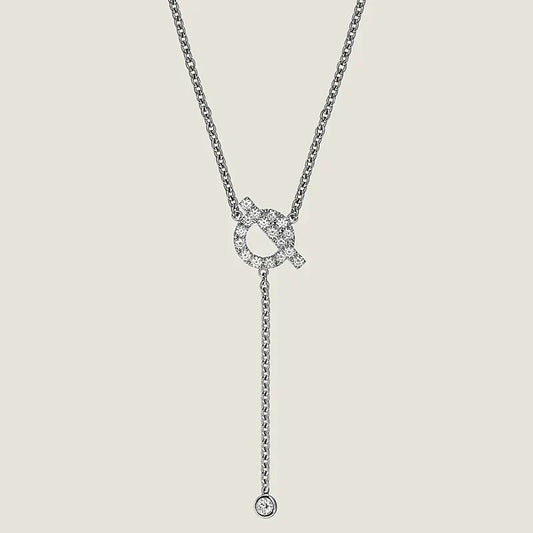 [Avelora]FINESSE SILVER DIAMOND NECKLACE