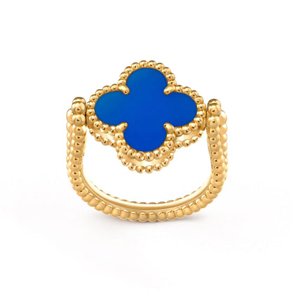 [Avelora]LUCKY CLOVER GOLD REVERSIBLE RING