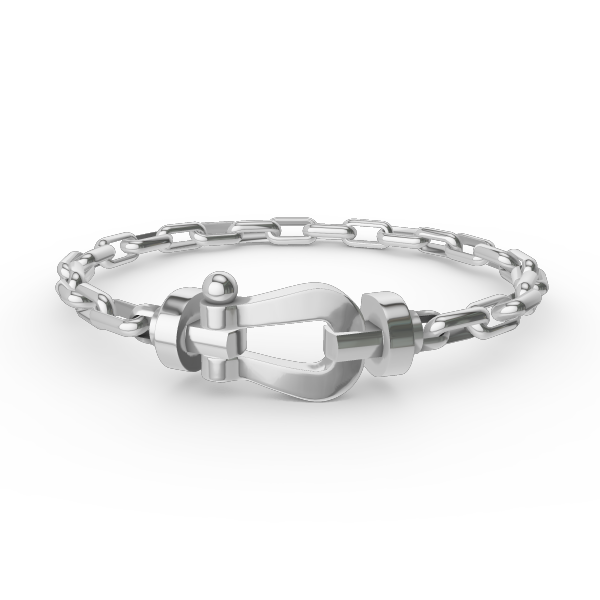 [Avelora]FORCE LARGE HORSESHOE CLASP METAL BRACELET