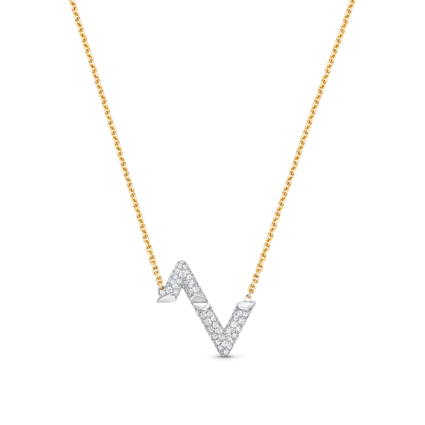 [Avelora]VOLT SILVER DIAMOND PEDANT NECKLACE