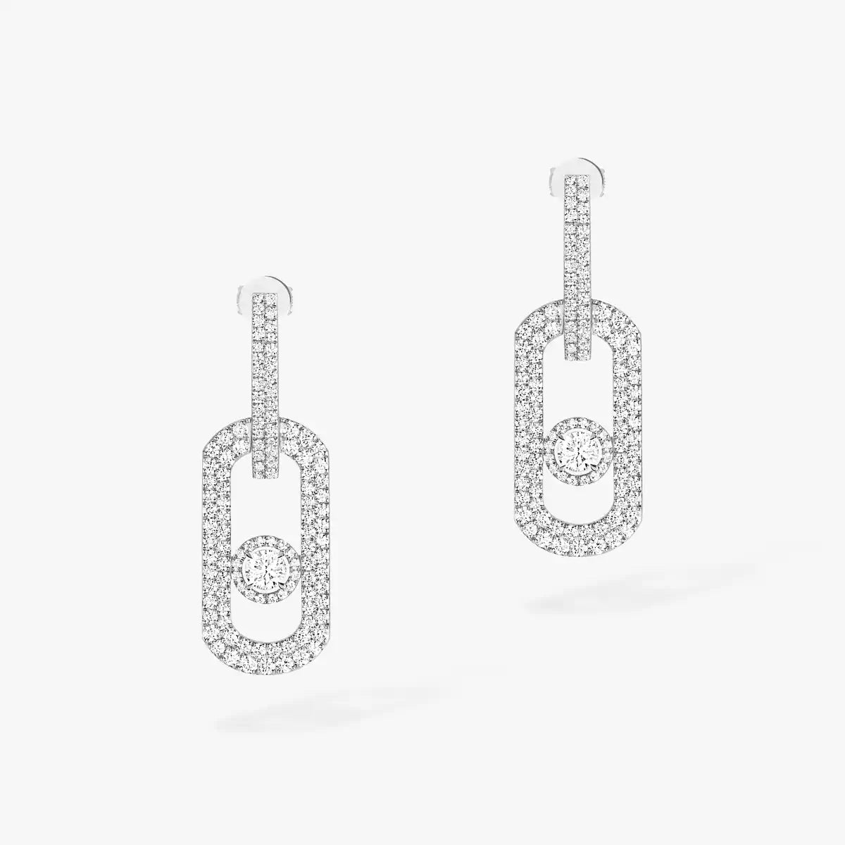 [Avelora]SO MOVE XL FULL-PAVÉ DIAMOND PENDANT EARRINGS