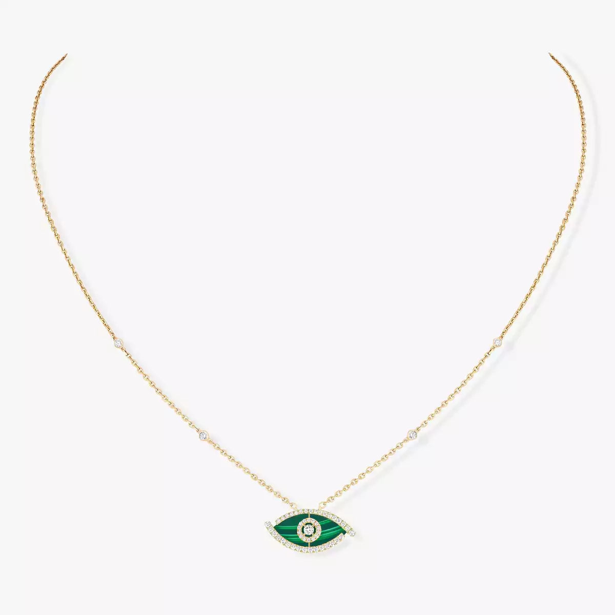 [Avelora]LUCKY EYE DIAMOND NECKLACE