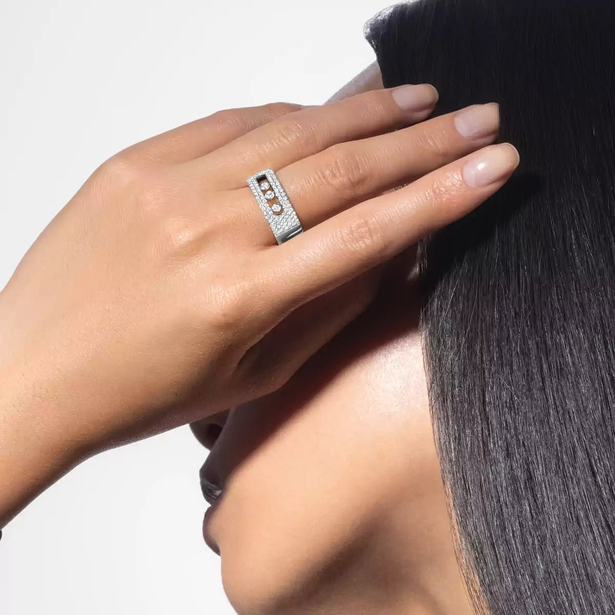 [Avelora]MOVE NOA PAVÉ DIAMOND INTERLOCKING RING