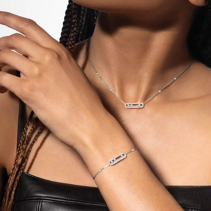 [Avelora]PAVÉ BABY MOVE DIAMOND BRACELET