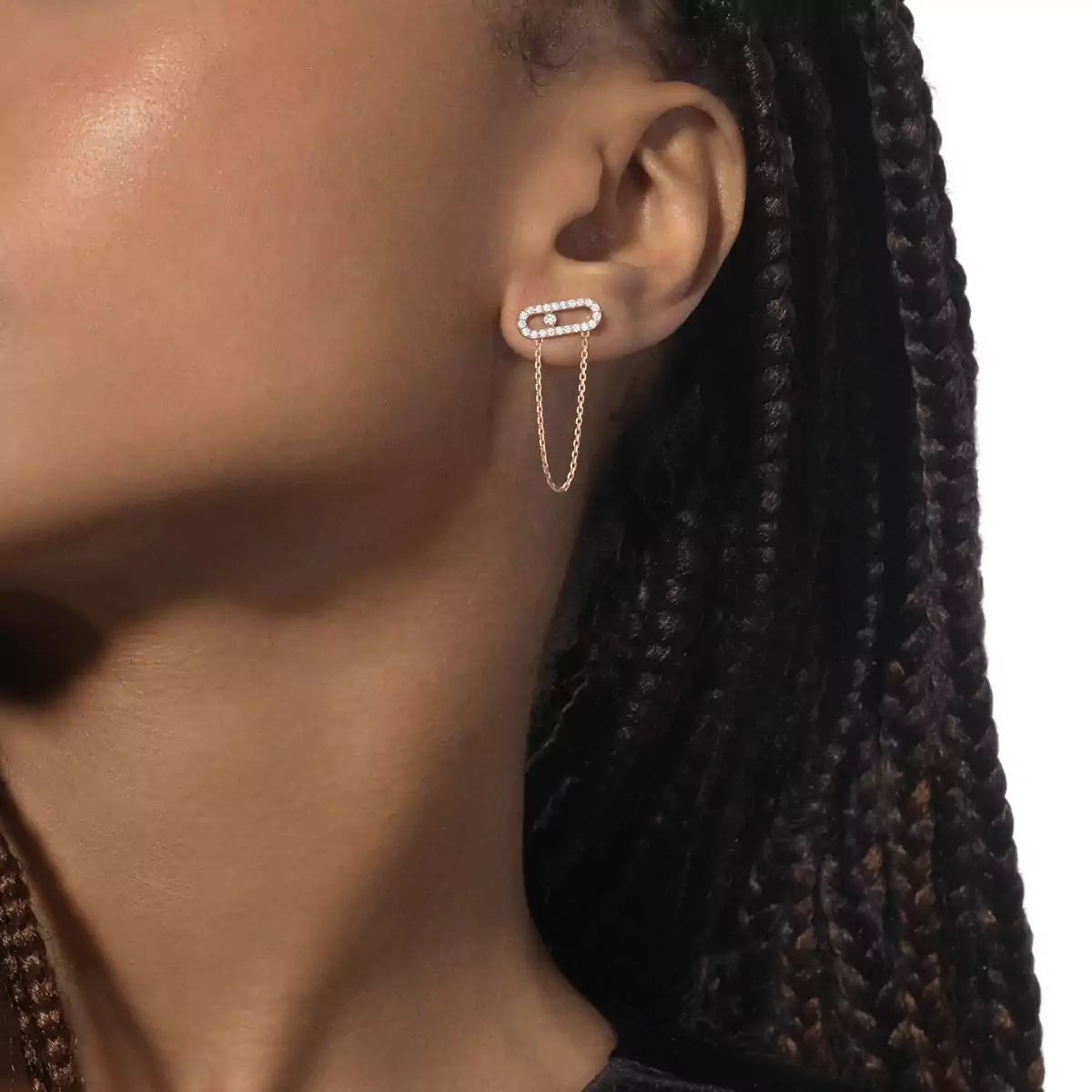 [Avelora]MOVE UNO ALL DIAMOND STUD EARRINGS