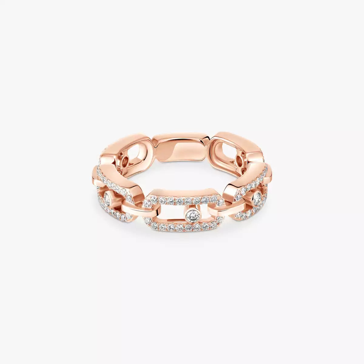 [Avelora]MOVE LINK PAVÉ DIAMOND RING