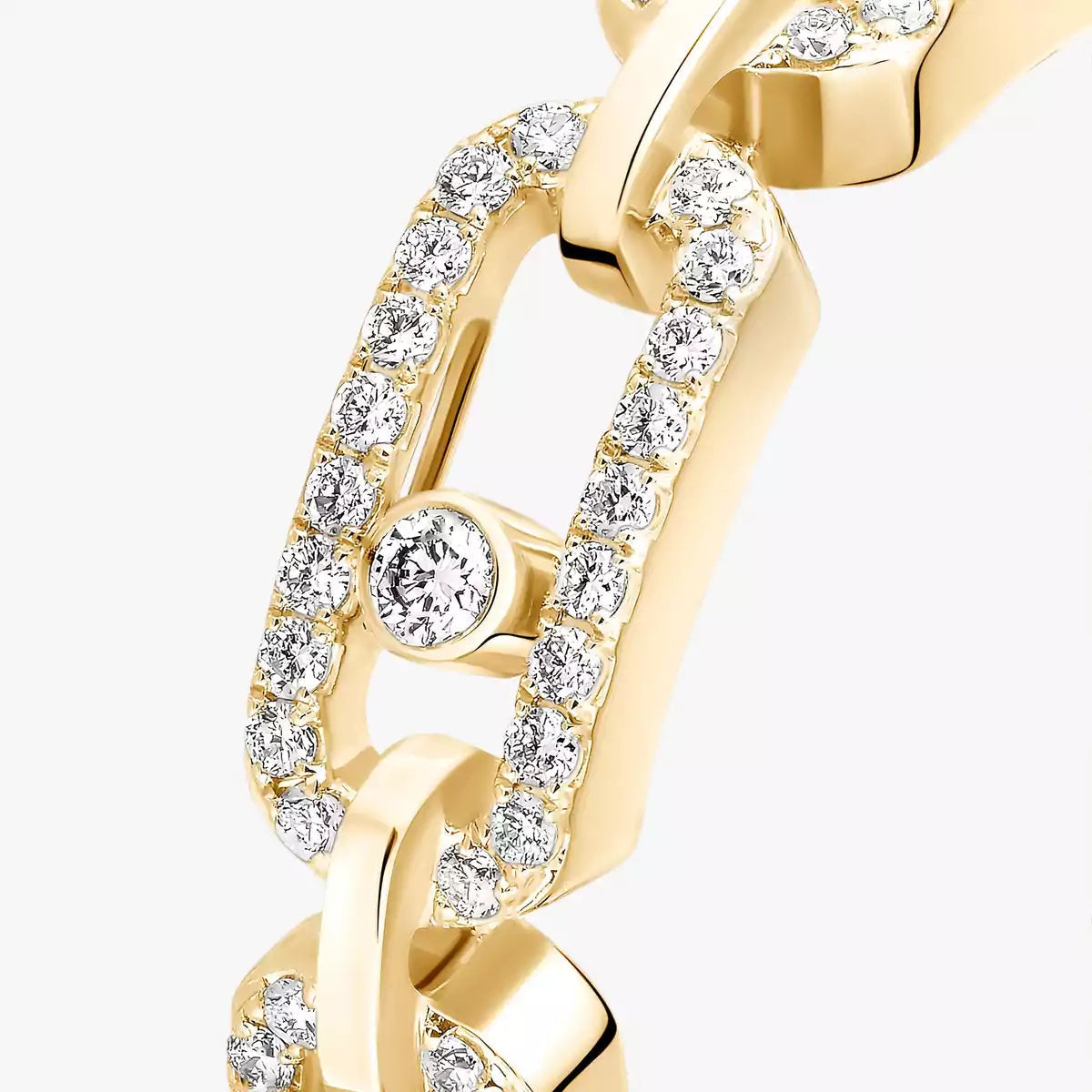 [Avelora]MOVE LINK PAVÉ DIAMOND RING
