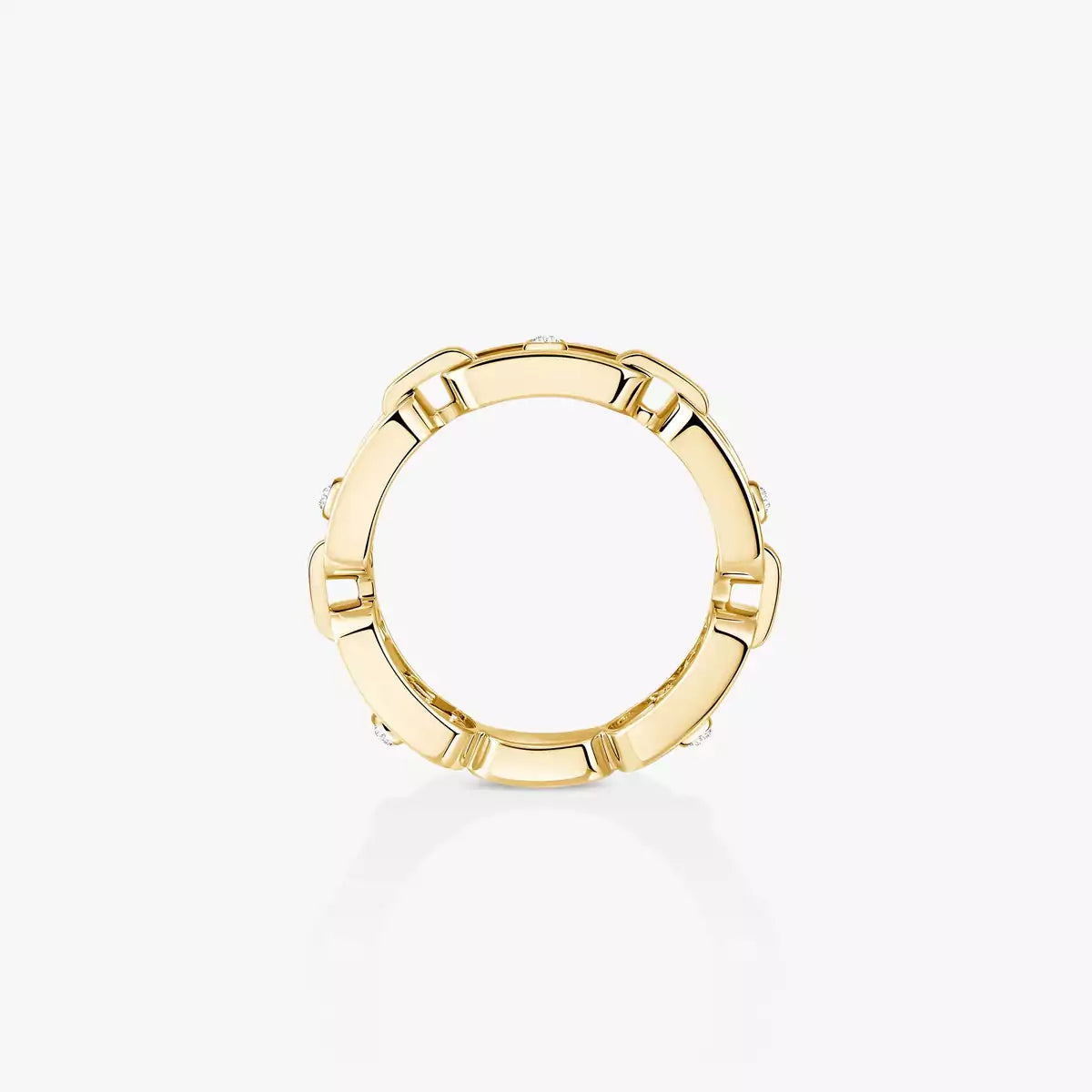 [Avelora]MOVE LINK PAVÉ DIAMOND RING