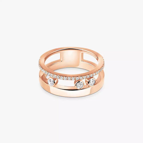 [Avelora]MOVE NOA PAVÉ DIAMOND INTERLOCKING RING