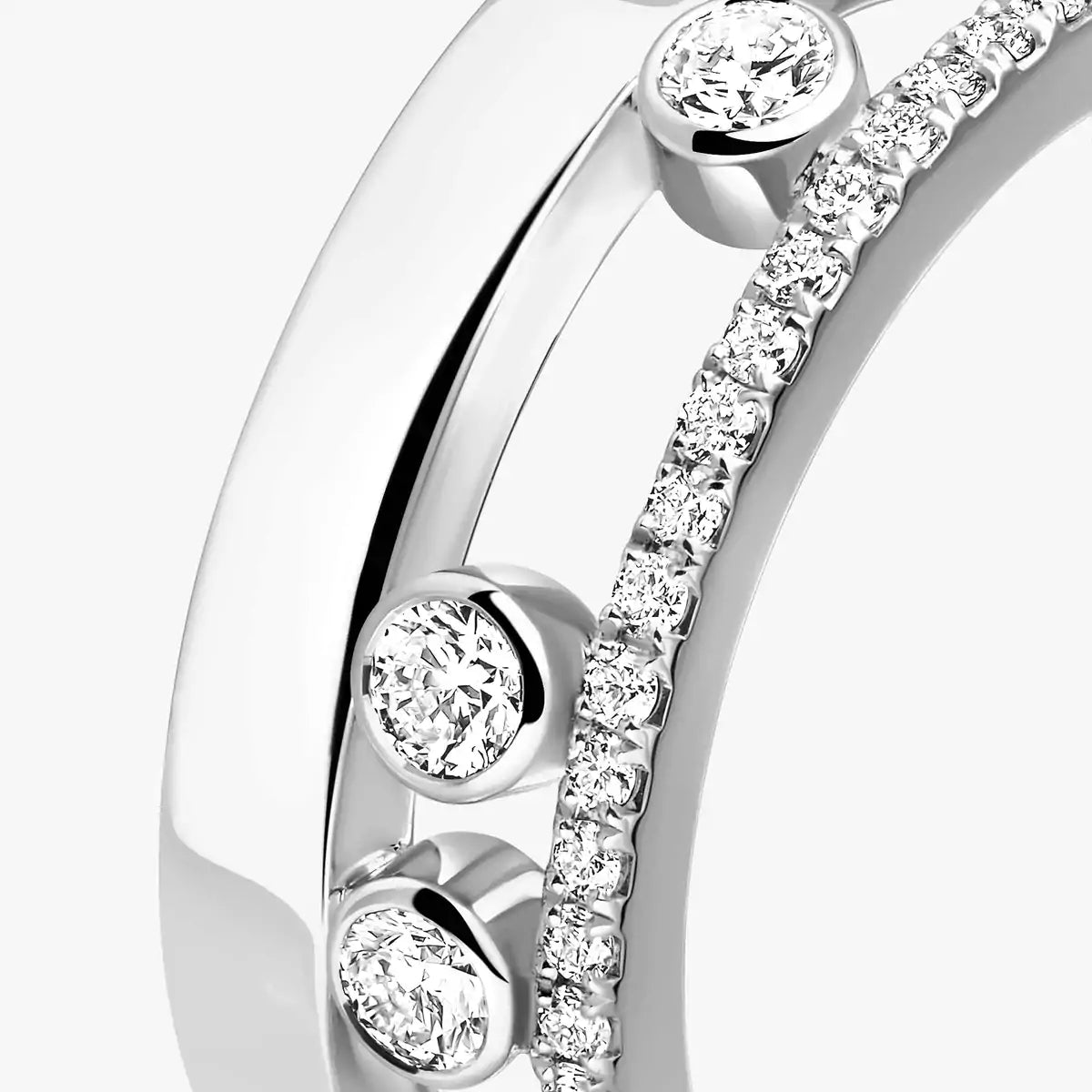 [Avelora]MOVE NOA PAVÉ DIAMOND INTERLOCKING RING