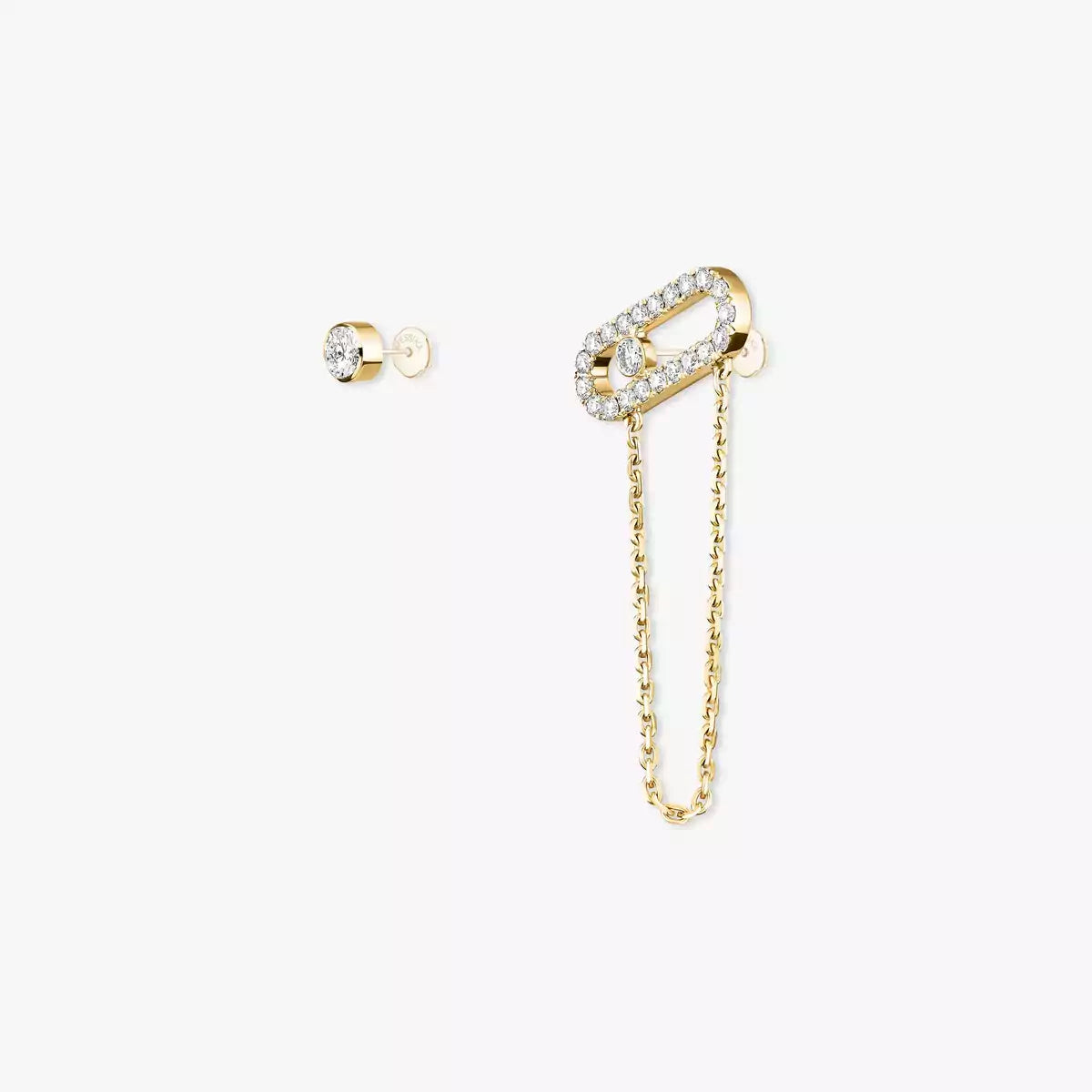 [Avelora]MOVE UNO ALL DIAMOND STUD EARRINGS