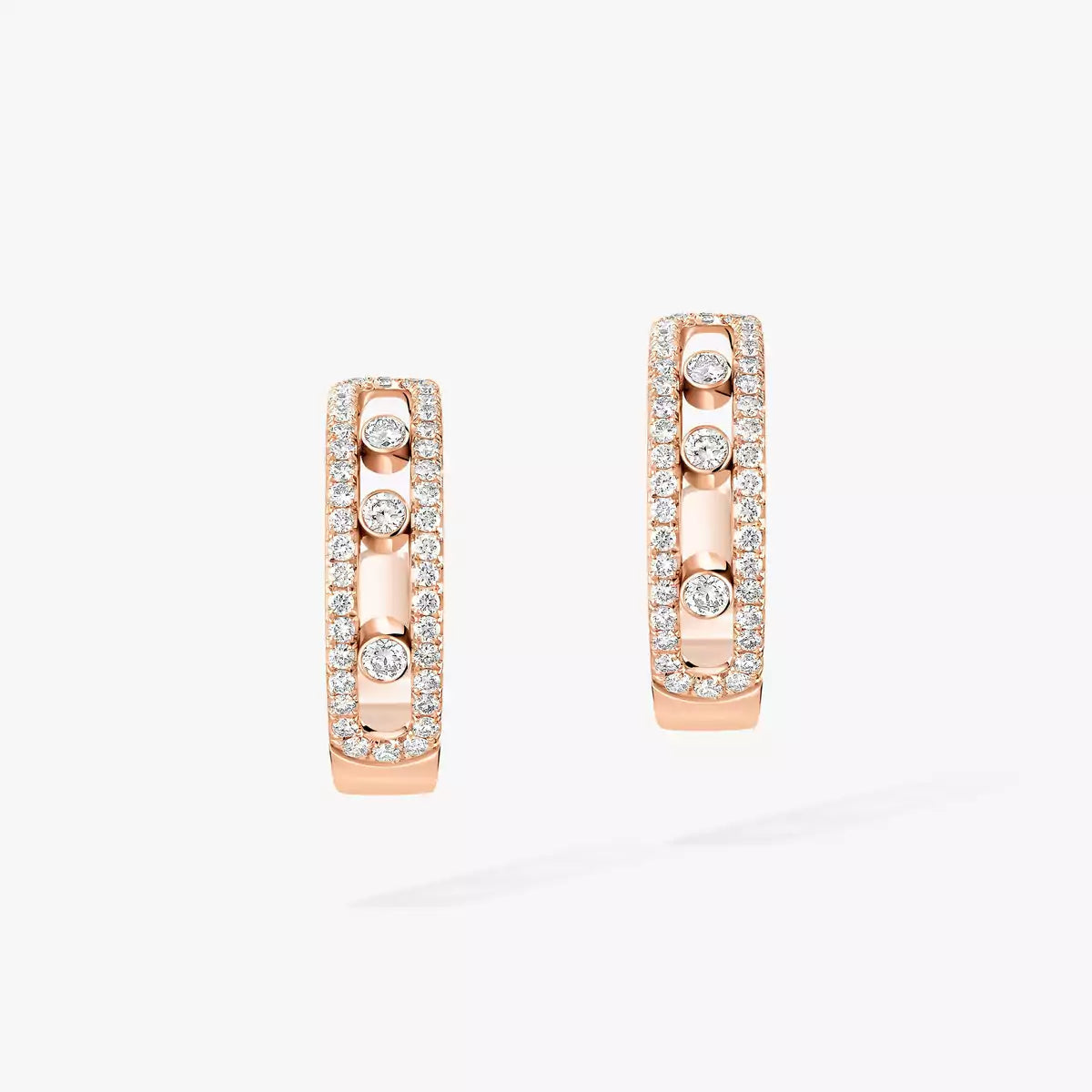 [Avelora]MOVE PAVÉ DIAMOND HOOP EARRINGS