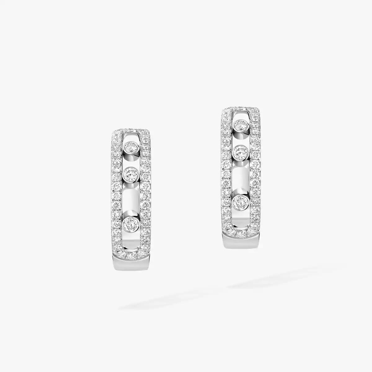 [Avelora]MOVE PAVÉ DIAMOND HOOP EARRINGS