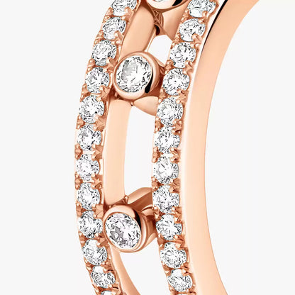 [Avelora]MOVE PAVÉ DIAMOND HOOP EARRINGS