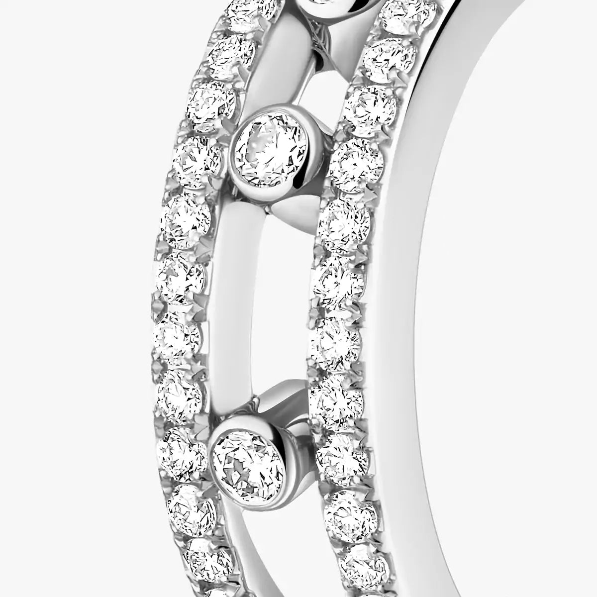 [Avelora]MOVE PAVÉ DIAMOND HOOP EARRINGS