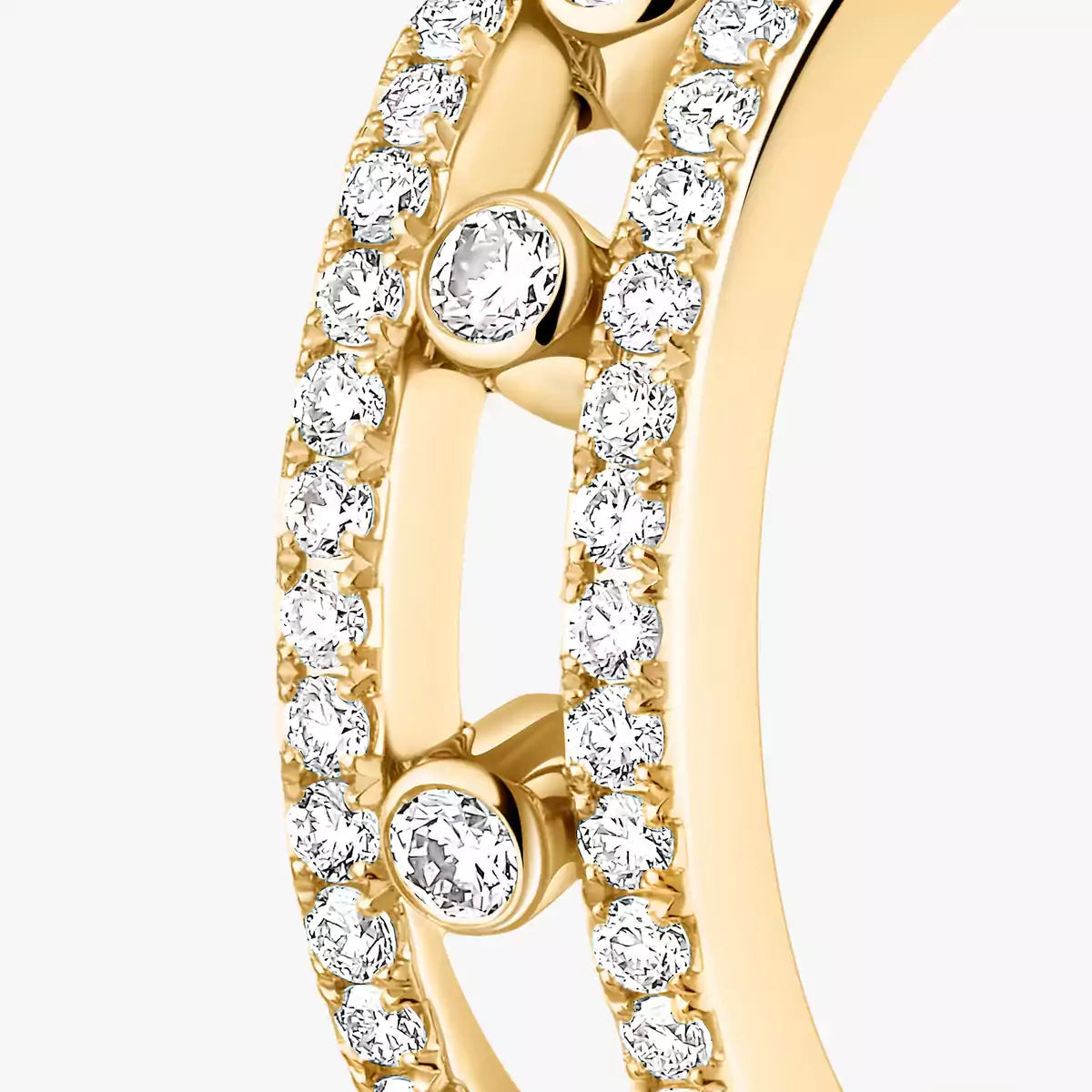 [Avelora]MOVE PAVÉ DIAMOND HOOP EARRINGS