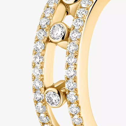 [Avelora]MOVE PAVÉ DIAMOND HOOP EARRINGS