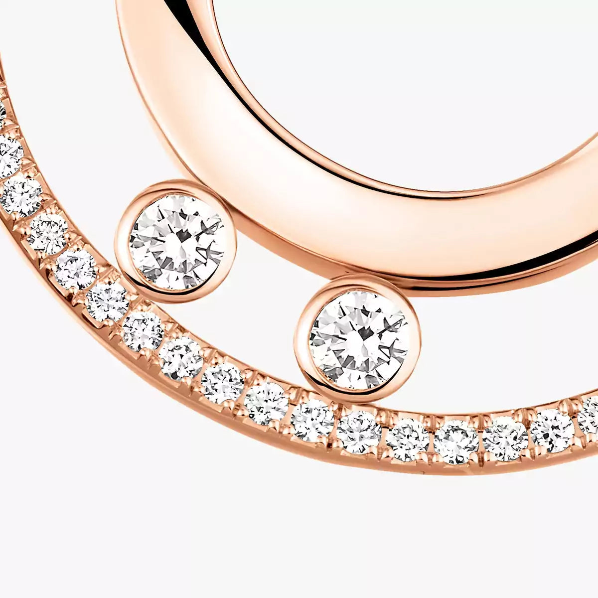 [Avelora]MOVE ROMANE SMALL DIAMOND HOOP EARRINGS