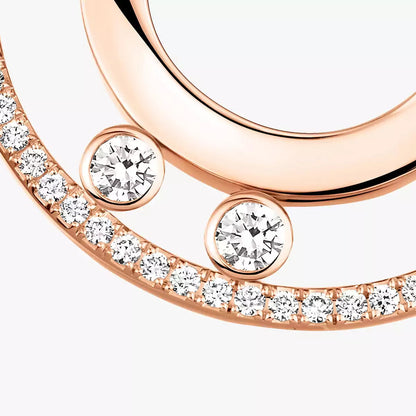 [Avelora]MOVE ROMANE SMALL DIAMOND HOOP EARRINGS