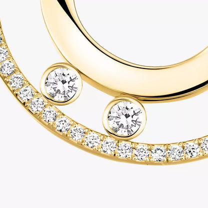 [Avelora]MOVE ROMANE SMALL DIAMOND HOOP EARRINGS