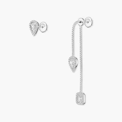 [Avelora]MY TWIN DIAMOND DROP EARRINGS