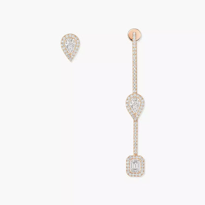 [Avelora]MY TWIN DIAMOND DROP EARRINGS