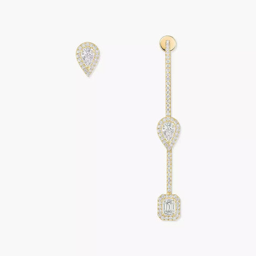 [Avelora]MY TWIN DIAMOND DROP EARRINGS