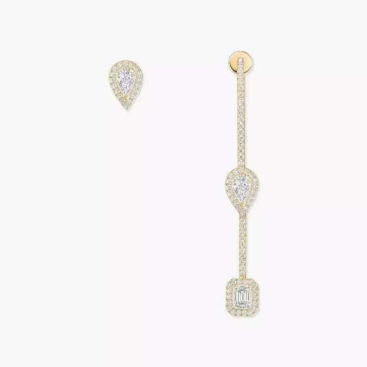 [Avelora]MY TWIN DIAMOND DROP EARRINGS