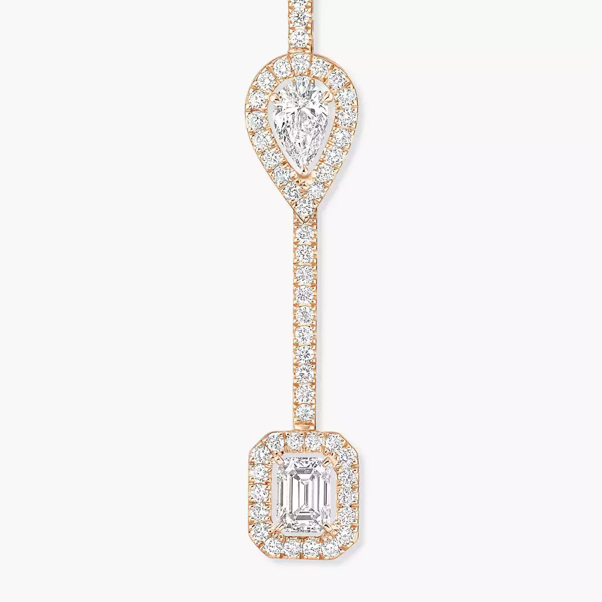 [Avelora]MY TWIN DIAMOND DROP EARRINGS