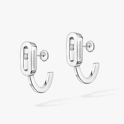 [Avelora]MOVE CLASSIQUE MINI DIAMOND HOOP EARRINGS