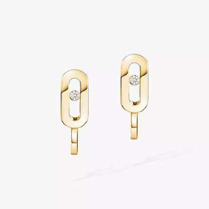 [Avelora]MOVE CLASSIQUE MINI DIAMOND HOOP EARRINGS