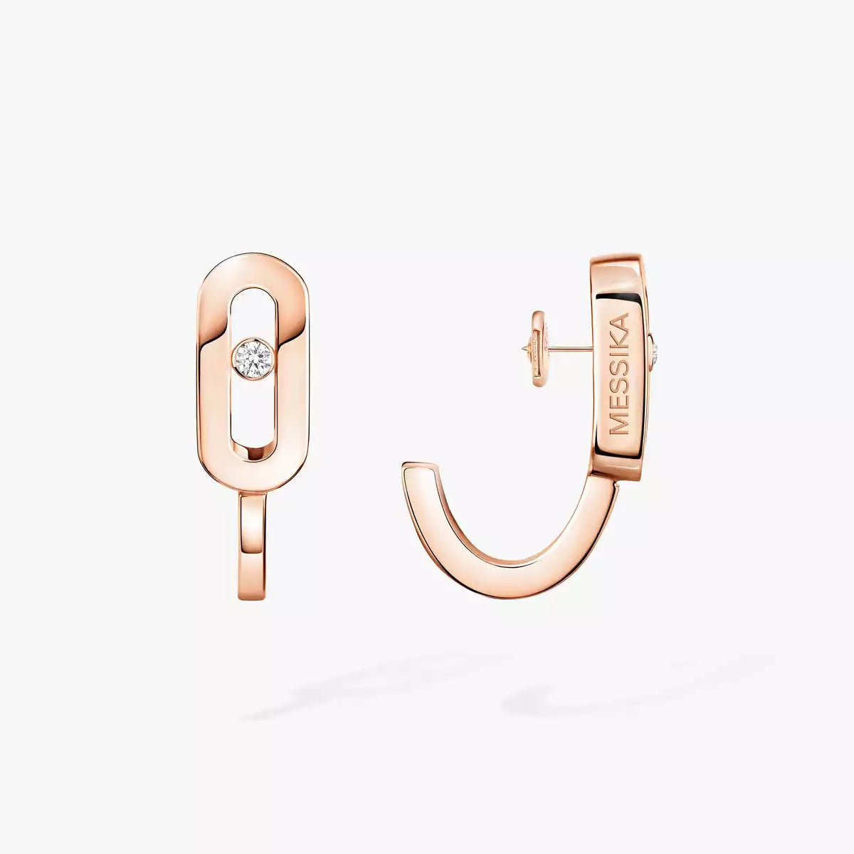 [Avelora]MOVE CLASSIQUE MINI DIAMOND HOOP EARRINGS