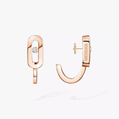 [Avelora]MOVE CLASSIQUE MINI DIAMOND HOOP EARRINGS