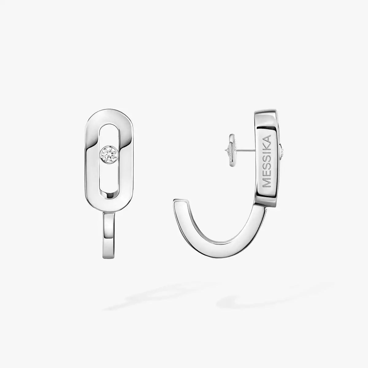 [Avelora]MOVE CLASSIQUE MINI DIAMOND HOOP EARRINGS