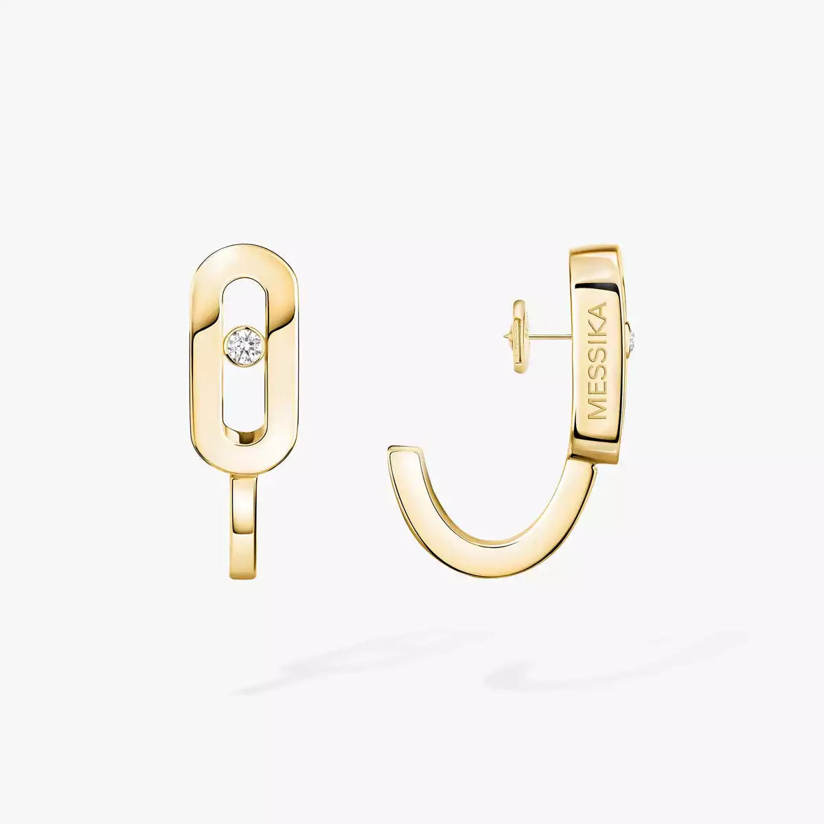 [Avelora]MOVE CLASSIQUE MINI DIAMOND HOOP EARRINGS