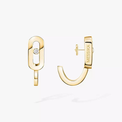 [Avelora]MOVE CLASSIQUE MINI DIAMOND HOOP EARRINGS