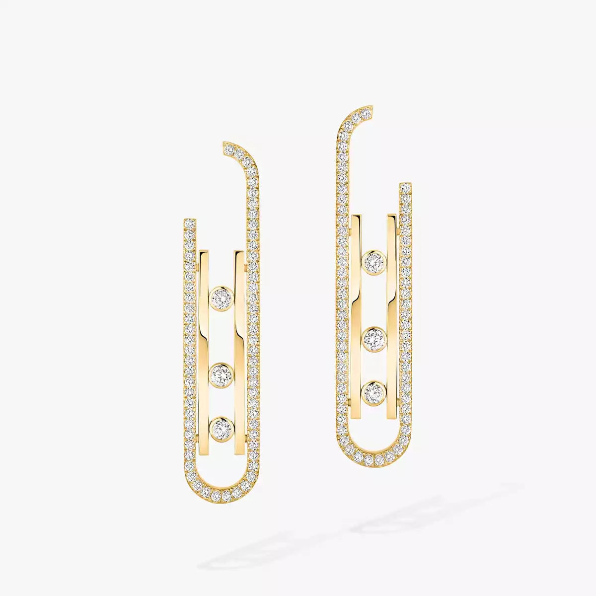 [Avelora]MOVE KINETIC DIAMOND PENDANT EARRINGS