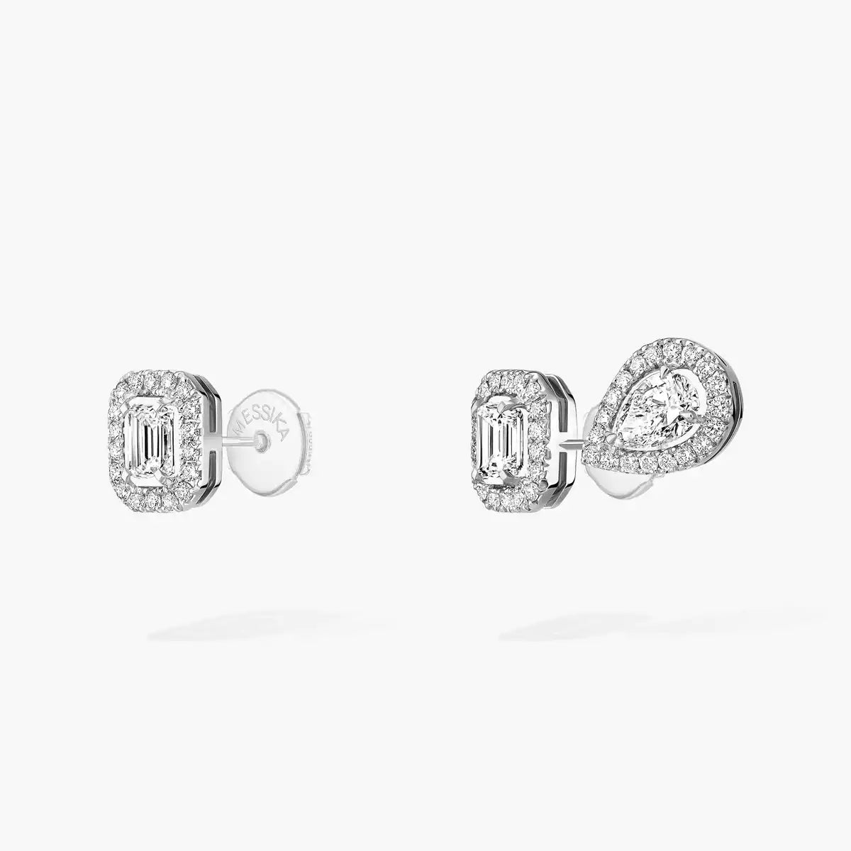 [Avelora]MY TWIN 1+2 DIAMOND EARRINGS