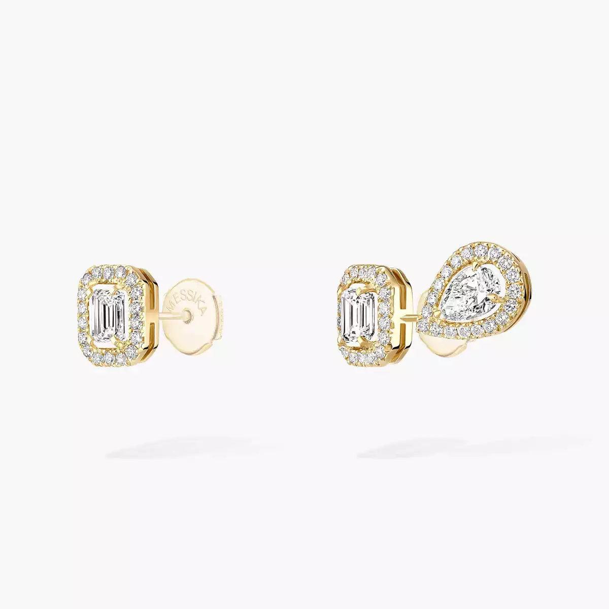 [Avelora]MY TWIN 1+2 DIAMOND EARRINGS